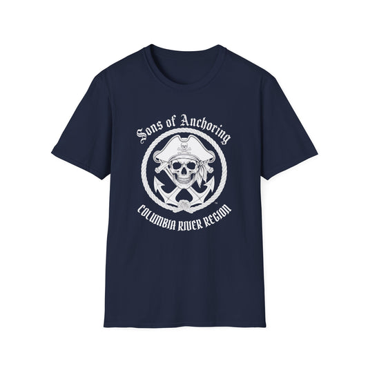 "Sons of Anchoring Pirate" Skull T-Shirt — Columbia River Region Nautical Tee