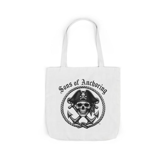 Sons of Anchoring Pirate Skull Canvas Tote Bag