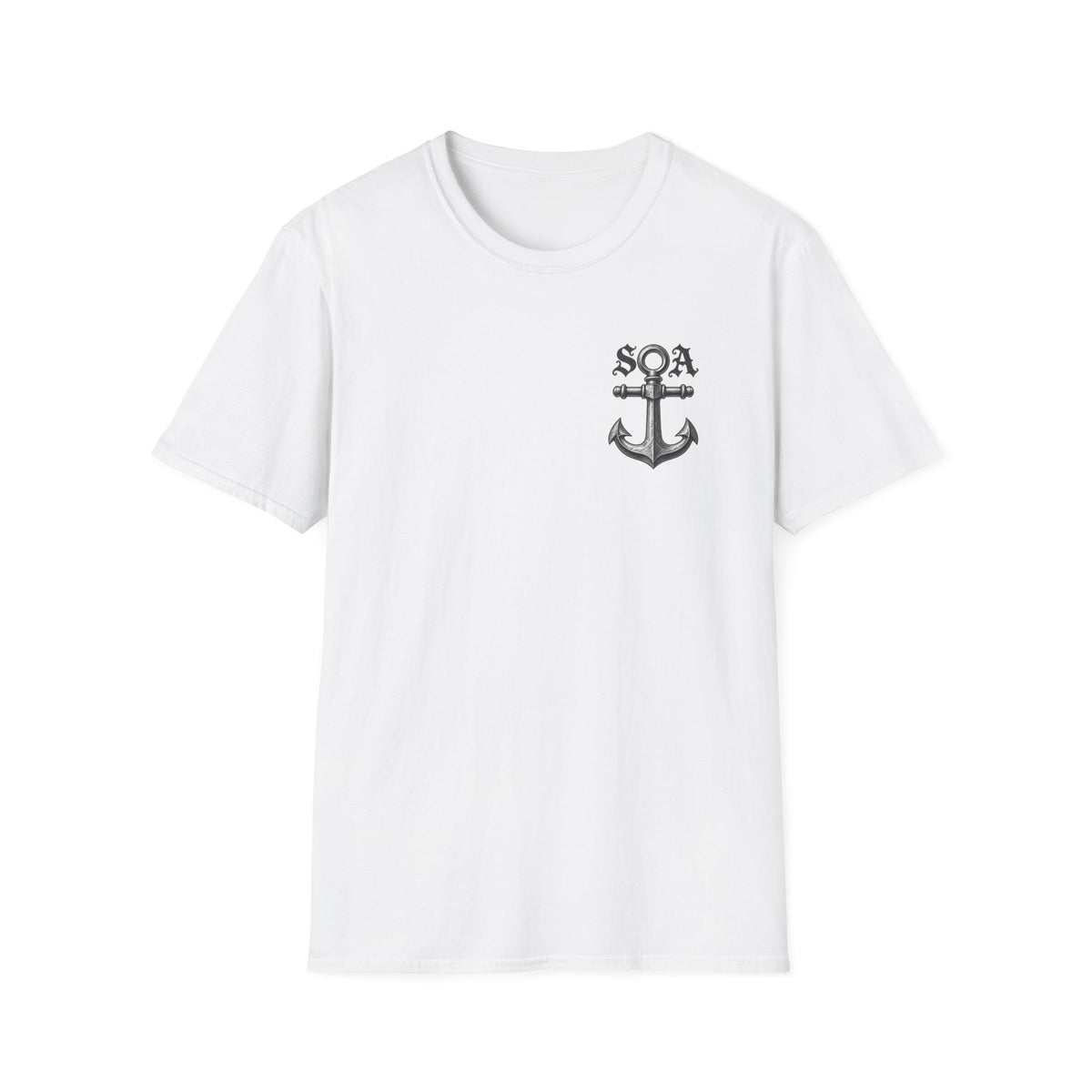 Unisex Softstyle Official Club Biker Style T-Shirt - White
