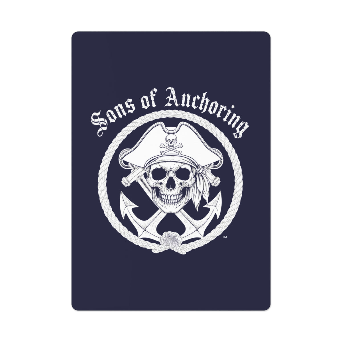 "Sons of Anchoring" Pirate Skull Poker Cards