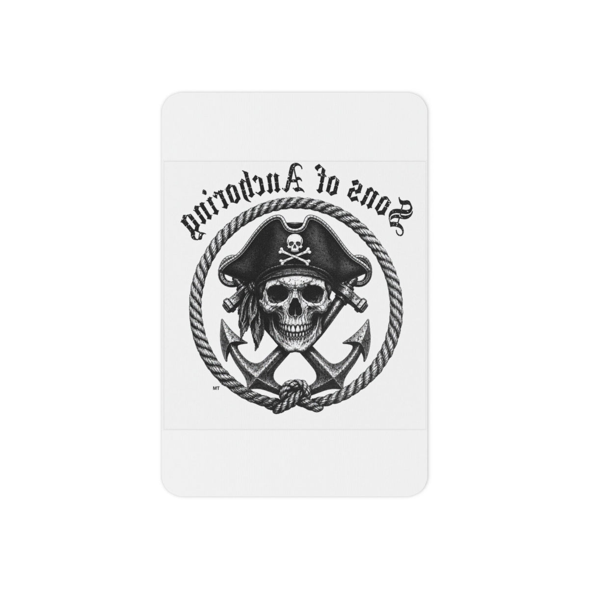 "Sons of Anchoring" Pirate Skull Temporary Tattoo — Anchor Design
