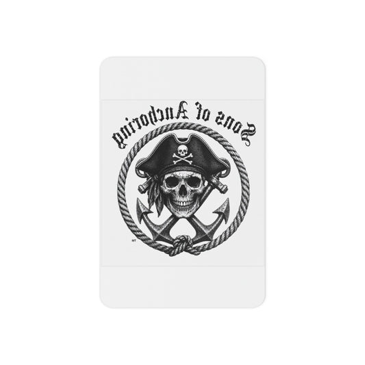 "Sons of Anchoring" Pirate Skull Temporary Tattoo — Anchor Design