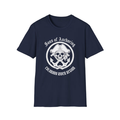 "Sons of Anchoring Pirate" Skull T-Shirt — Colorado River Region Nautical Tee