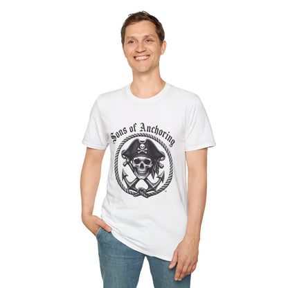 "Sons of Anchoring" Pirate Skull T-Shirt - Crossed Anchors