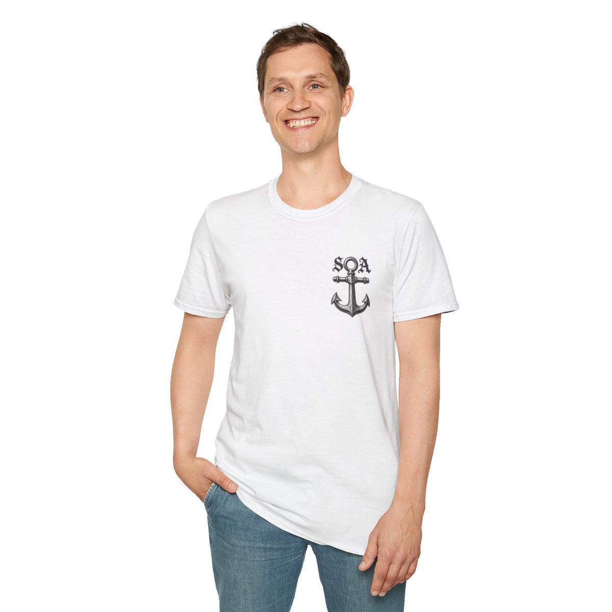 Unisex Softstyle Official Club Biker Style T-Shirt - White
