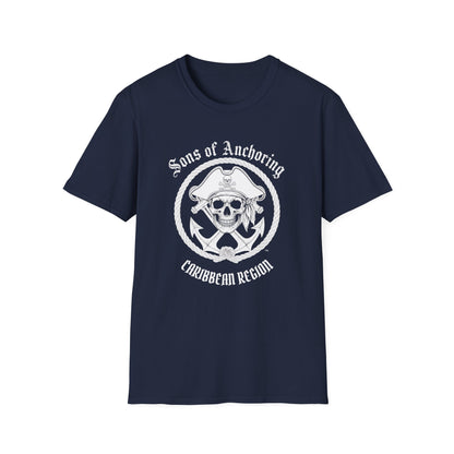 "Sons of Anchoring Pirate" Skull T-Shirt — Caribbean Region Nautical Tee