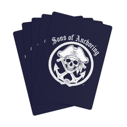 "Sons of Anchoring" Pirate Skull Poker Cards