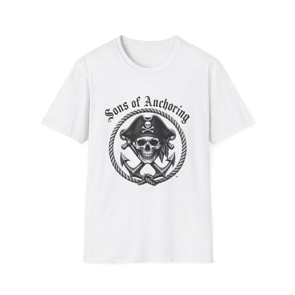 "Sons of Anchoring" Pirate Skull T-Shirt - Crossed Anchors