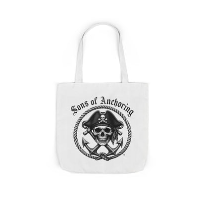 Sons of Anchoring Pirate Skull Canvas Tote Bag