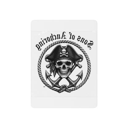 "Sons of Anchoring" Pirate Skull Temporary Tattoo — Anchor Design