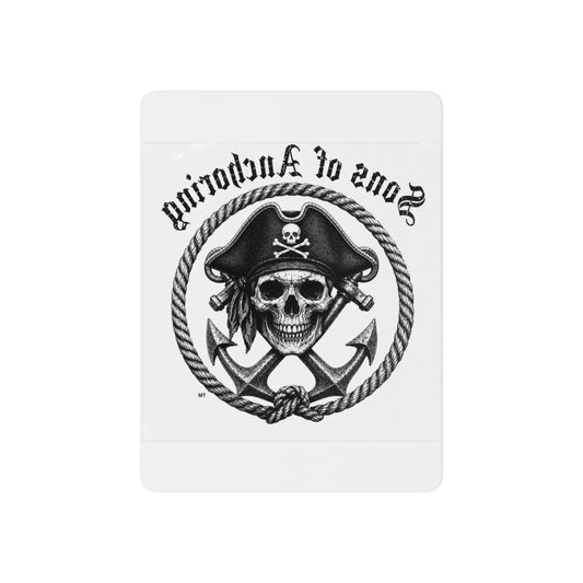"Sons of Anchoring" Pirate Skull Temporary Tattoo — Anchor Design