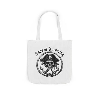 Sons of Anchoring Pirate Skull Canvas Tote Bag