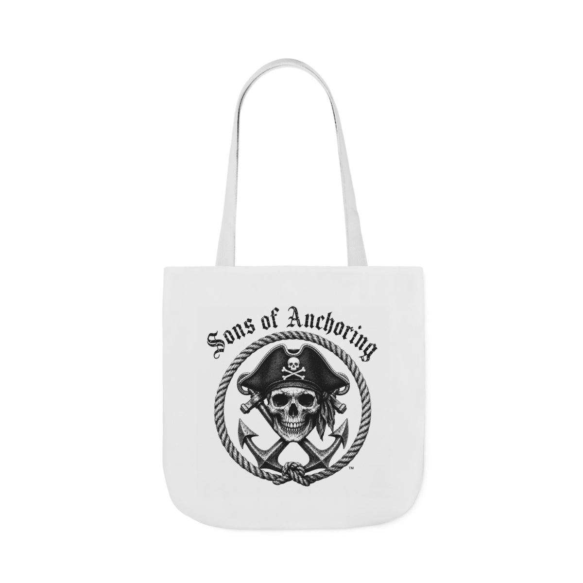 Sons of Anchoring Pirate Skull Canvas Tote Bag